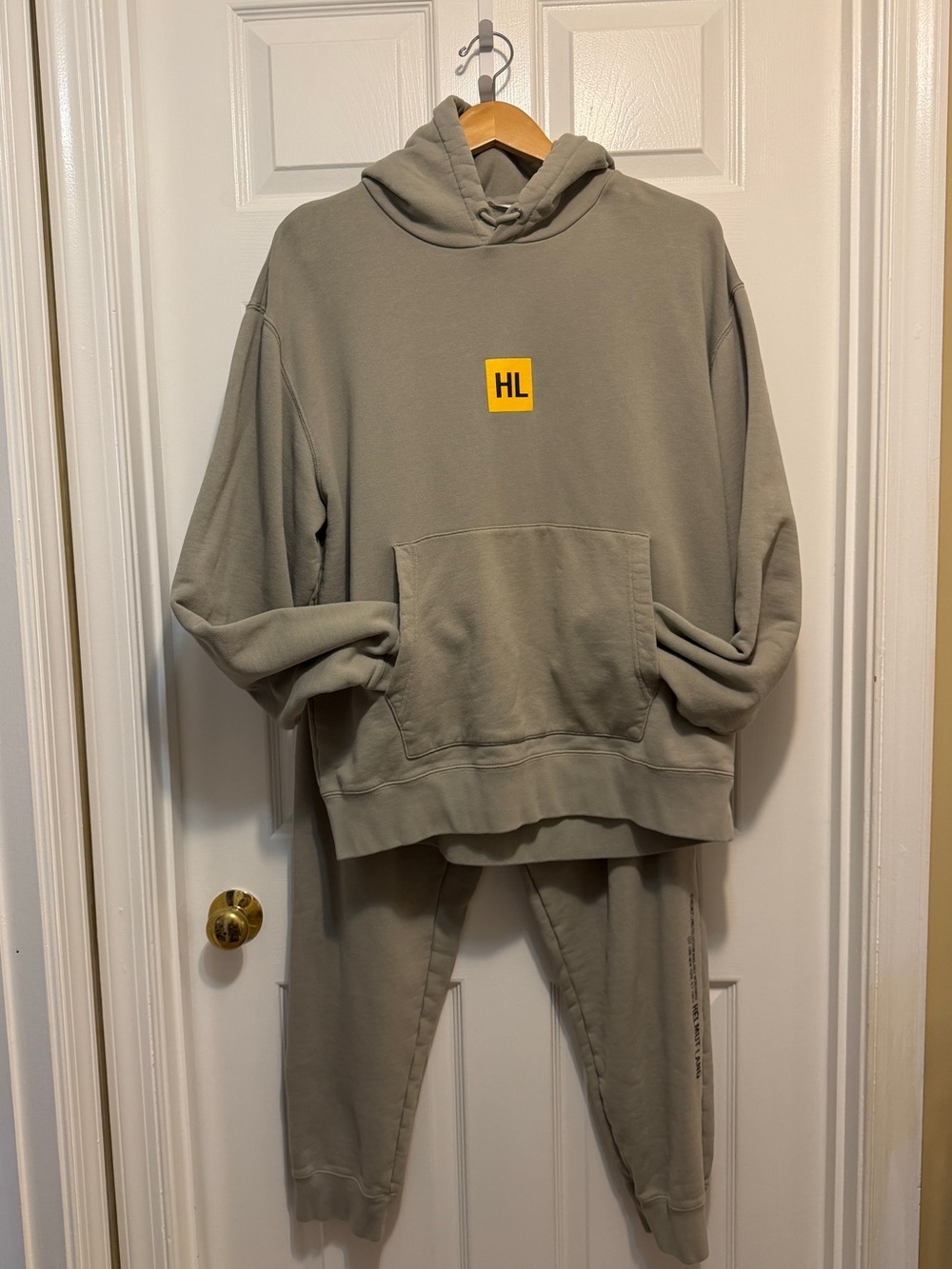 Helmut Lang Men’s Sweatsuit  - Khaki